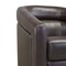 Armen Living Desi Contemporary Swivel Accent Chair in Espresso Genuine Leather LCDSCHES - alternate 7
